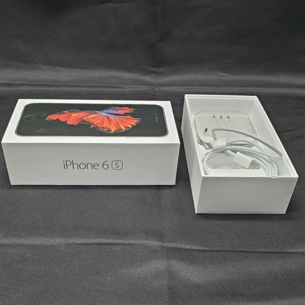 iPhone 6S Box with Charging cable and Ear Buds in case NO PHONE